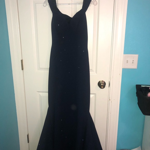 Jovani Prom Dress size 4 navy - Picture 3 of 8